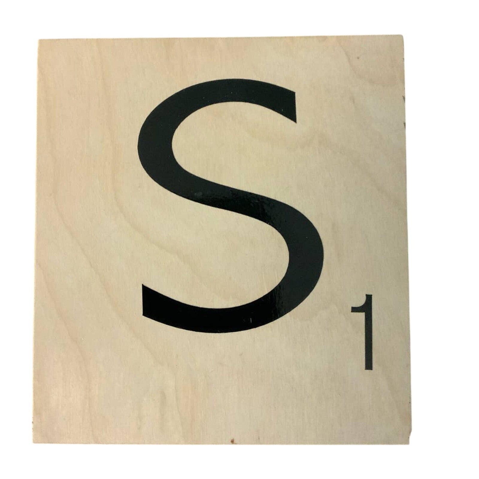 New 5" X 5.5" Scrabble Game Letter S Wooden Alphabet Tiles Craft Supply Letter0