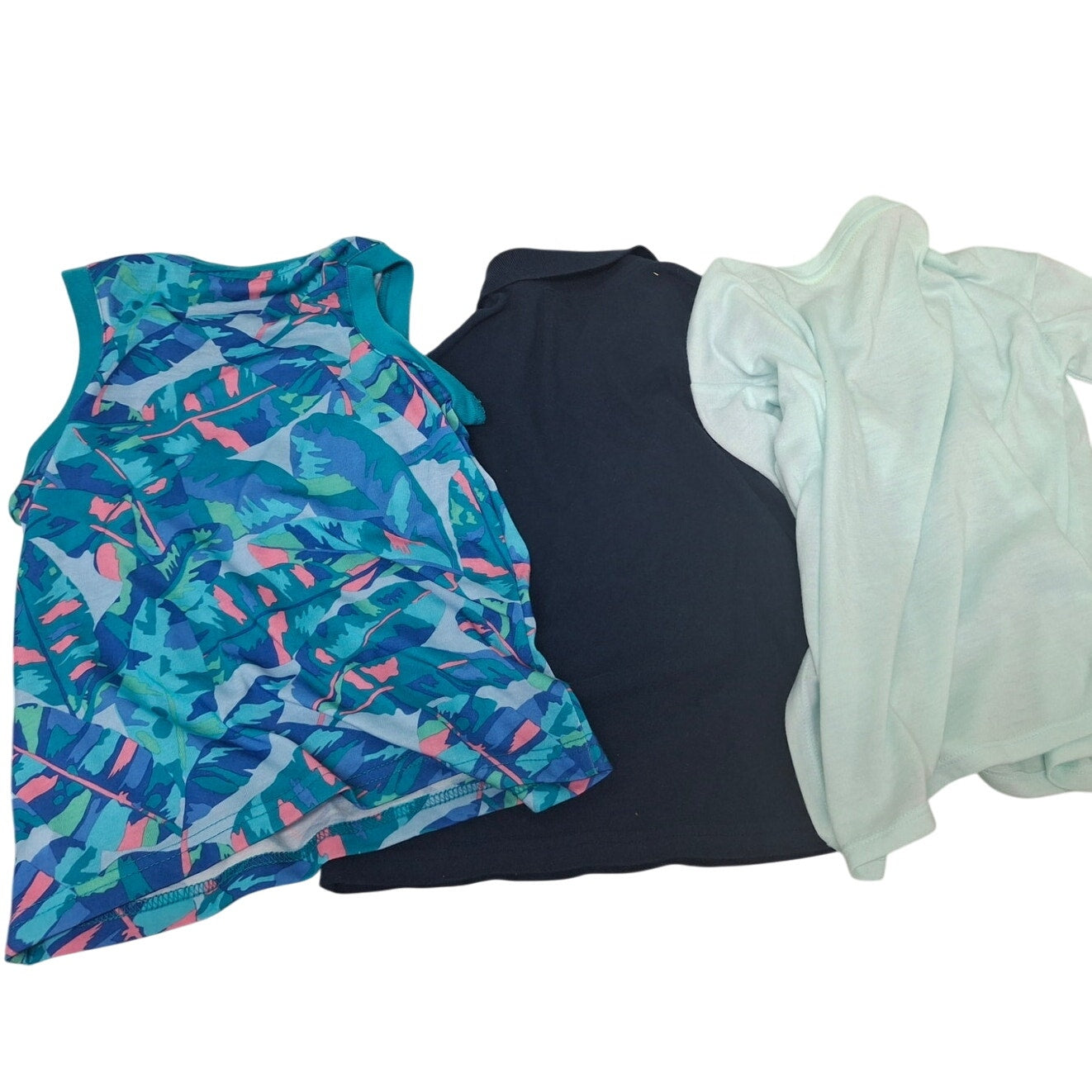 Lot of 3 Cat & Jack Girls XS (4/5) Happy Bee Tank Top Navy Polo Shirt Lot