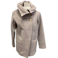 Sisley Womens Size 6 Euro 42 Cashmere Wool Blend Warm Swing Top Button Coat