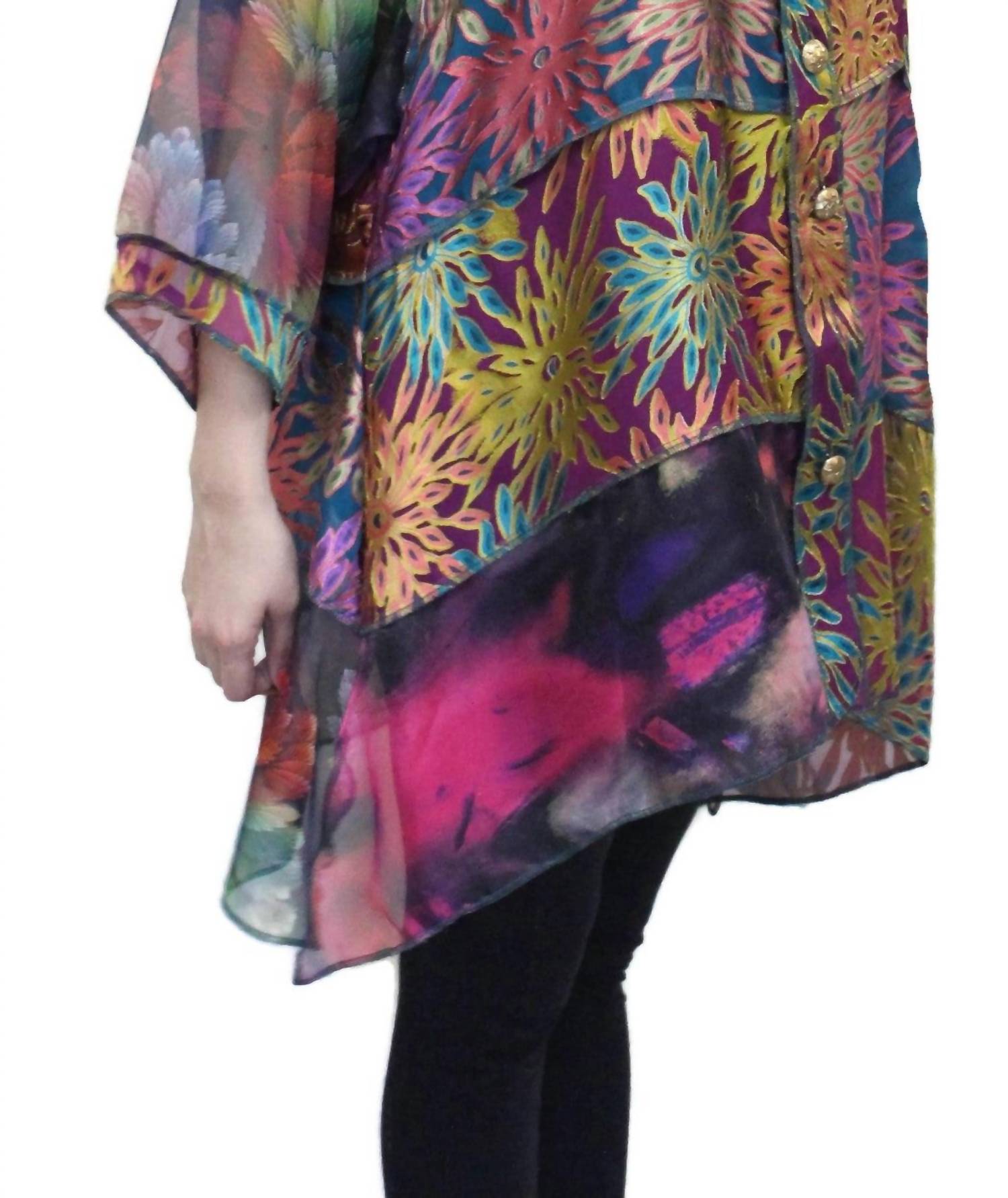 Floral Burnout Short Happy Jacket