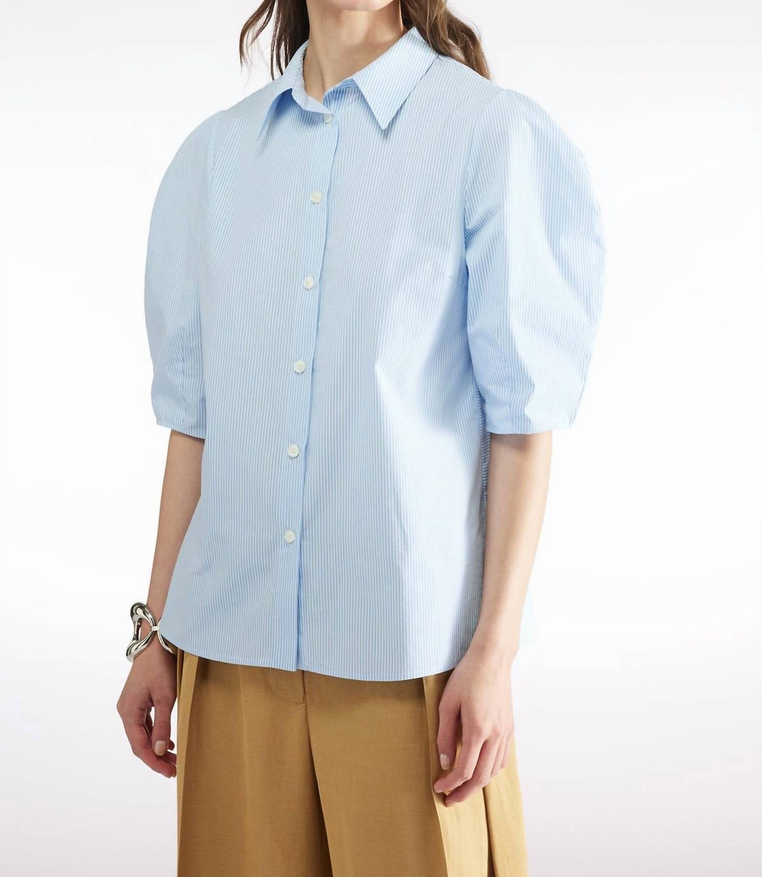 Pin Stripe Cotton Blouse