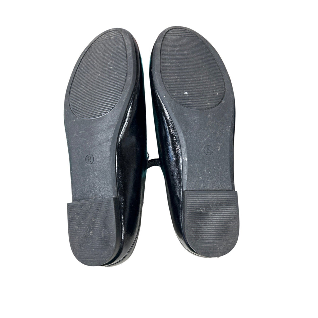 Rekayla Womens Size 8 Black Mary Jane Slip On Ballet Flat Round Toe Shoes
