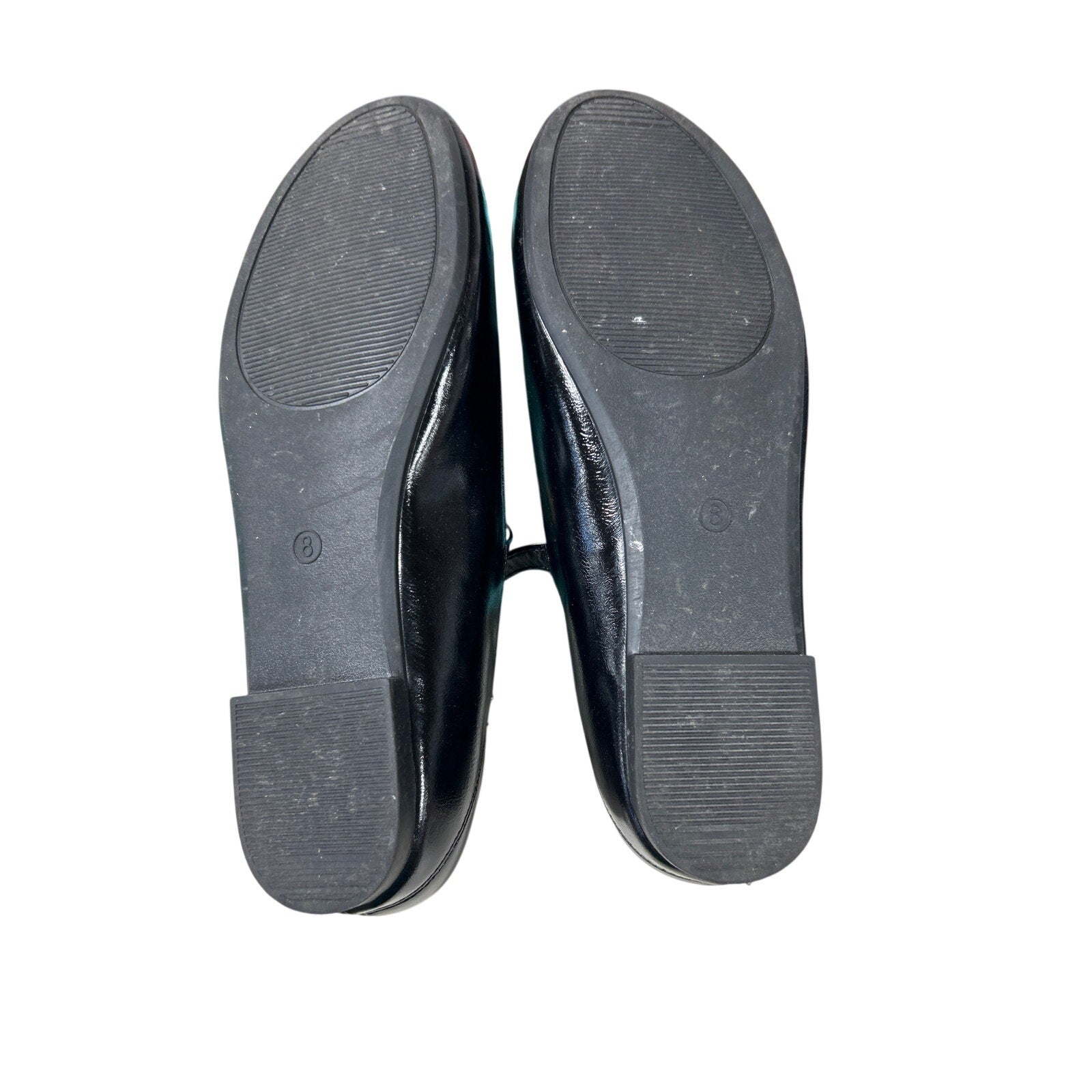 Rekayla Womens Size 8 Black Mary Jane Slip On Ballet Flat Round Toe Shoes