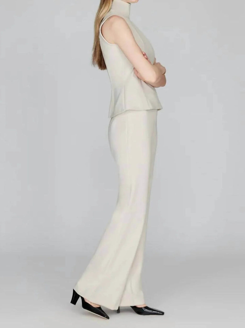 Back Zip Flare Pant