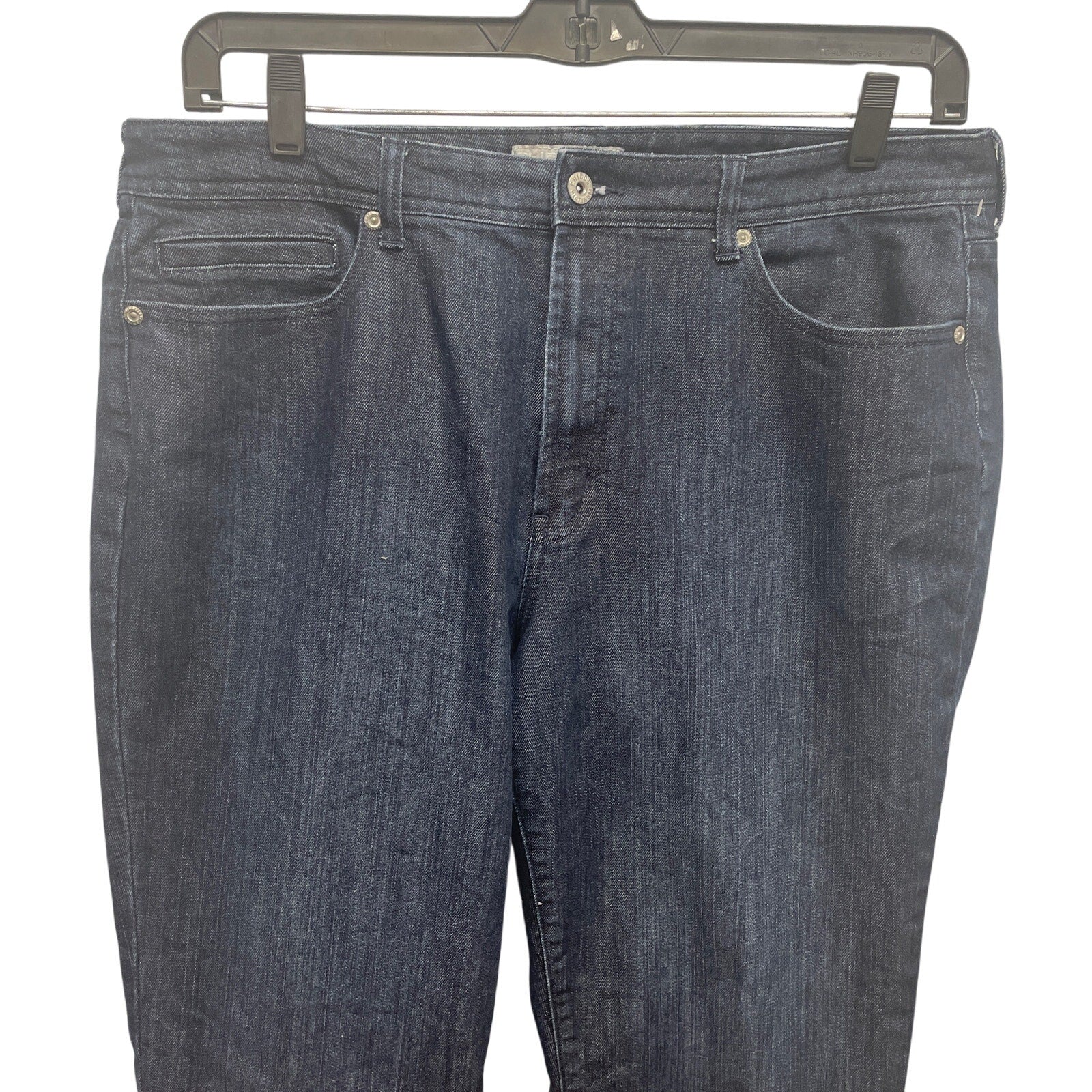 Chicos Platinum Size 3 16 Regular Alannis RG Stretch Cotton Denim Blue Jeans
