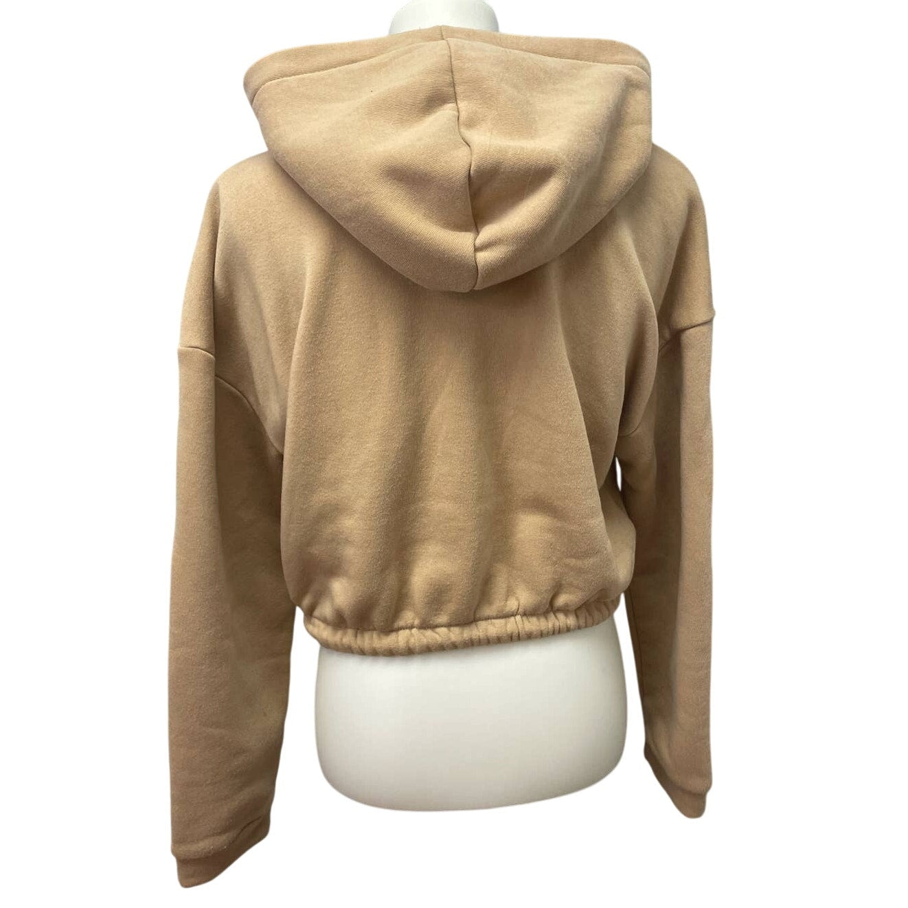 New Look Womens Large Long Sleeve Cotton Blend Cropped Sweatshirt Hoodie