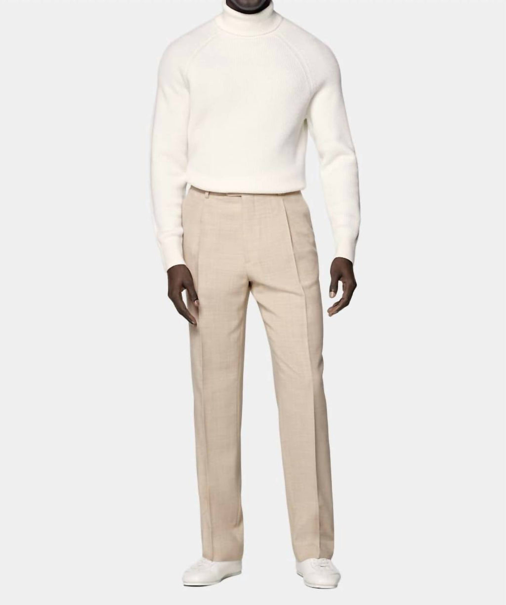 Ribbed Merino Wool Turtleneck Sweater - Plus