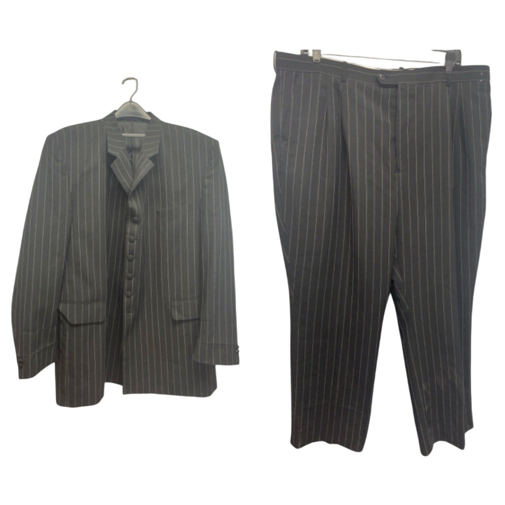 Luighi Balini Mens 50 Long 100% Polyester 6-Button Suit Jack w Matching Pants