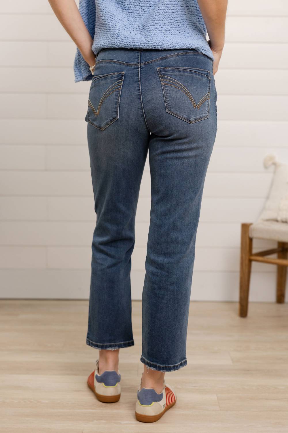 Highrise Slim Straight Jeans