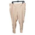 Dalia Size 18W Pale Pink Rayon Blend Elastic Waist Pull On Pants Faux Pockets