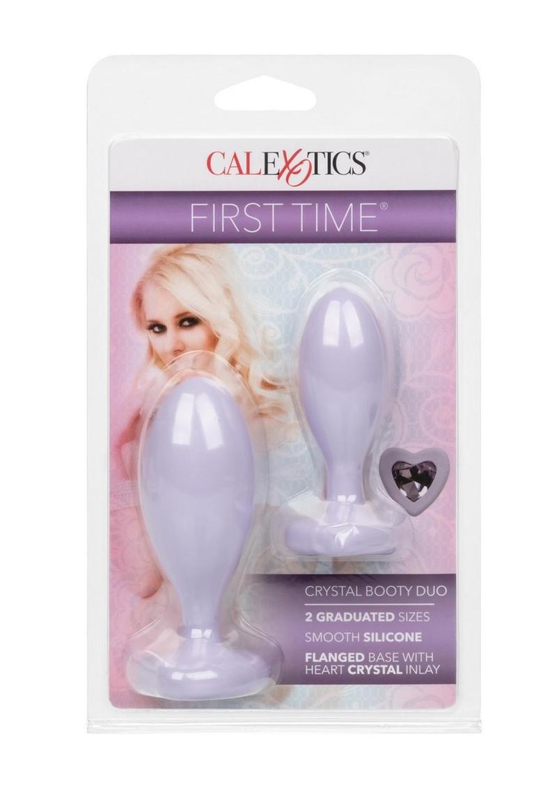 First Time Crystal Booty Duo Silicone Anal Plug