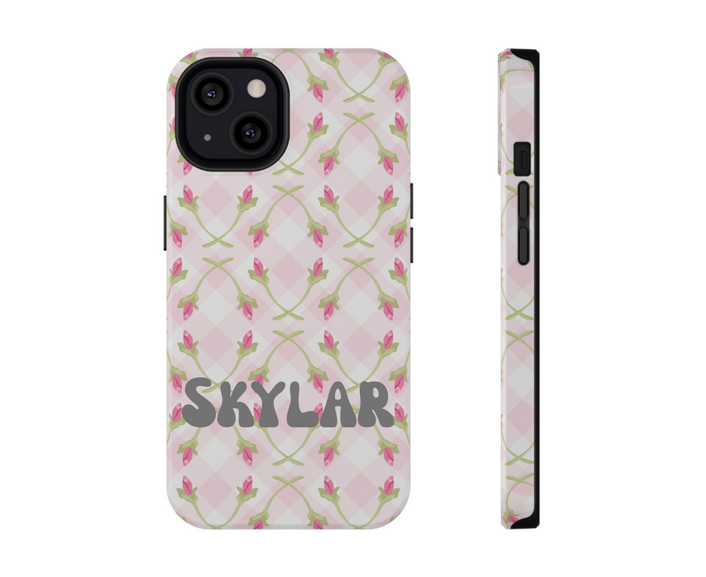 Customizable: Floral Impact-Resistant Phone Case