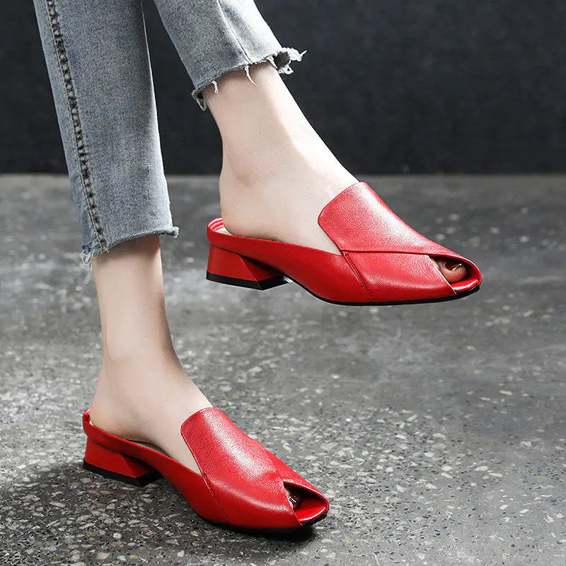 Women's Fashion Fish Mouth Slippers - Summer Sandals