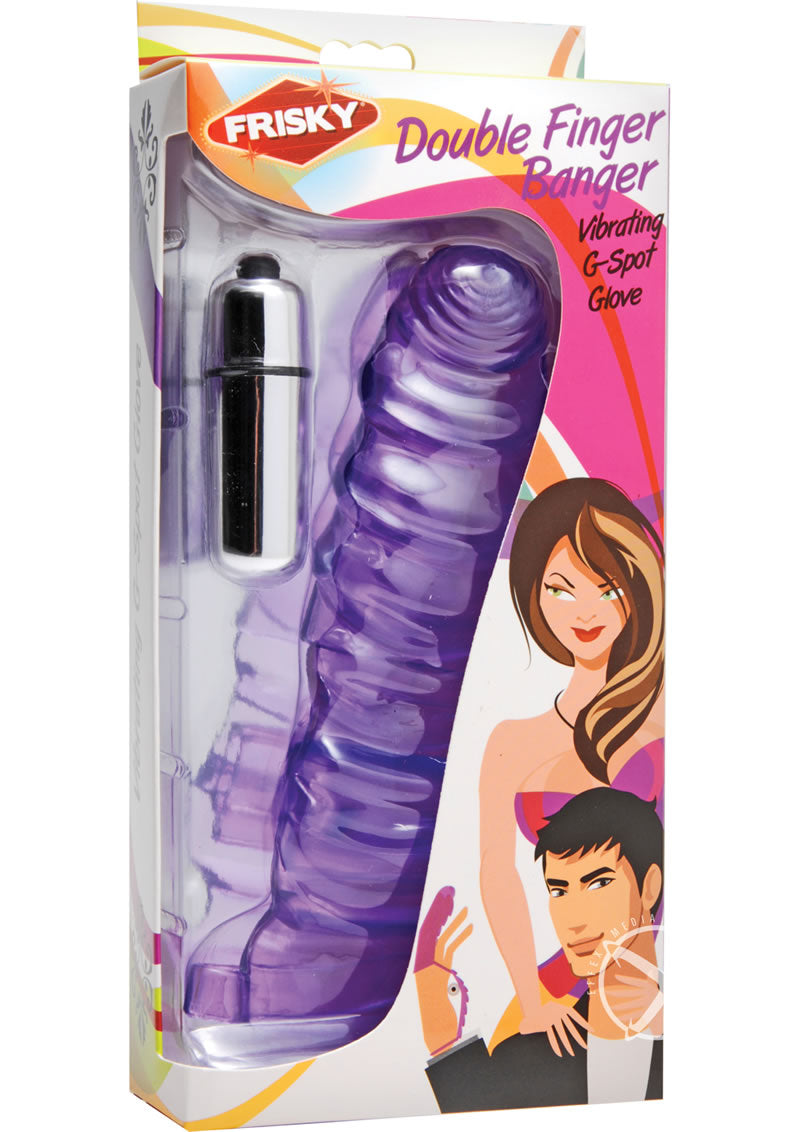Frisky Double Finger Banger Vibrating G-Spot Glove