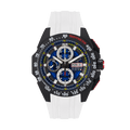 G5 Delta - Black-White Automatic Titanium Swiss Sport Chrono Watch (Black PVD Coating)
