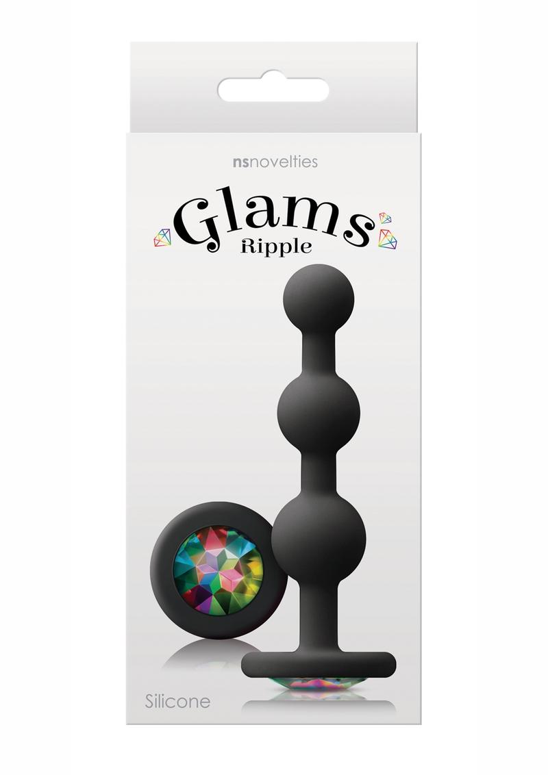 Glams Ripple Silicone Plug Rainbow Gem