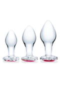 Glas Heart Jewel Glass Anal Training