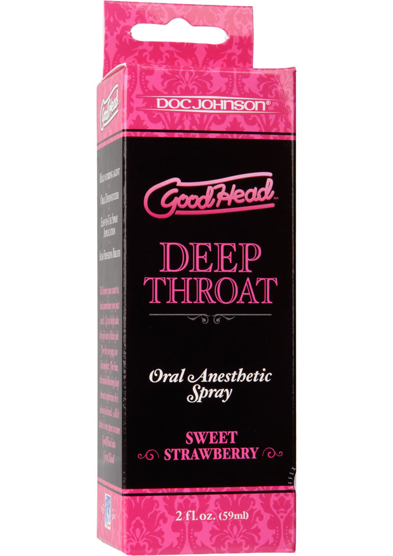 Goodhead Deep Throat Oral Anesthetic Spray Sweet Strawberry