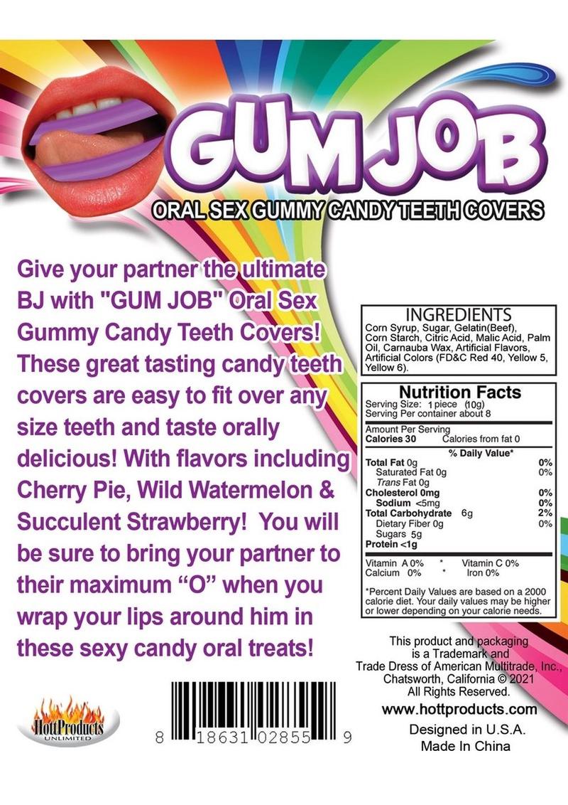 Gum Job Oral Sex Gummy Candy – Flavored Teeth Covers for Adults