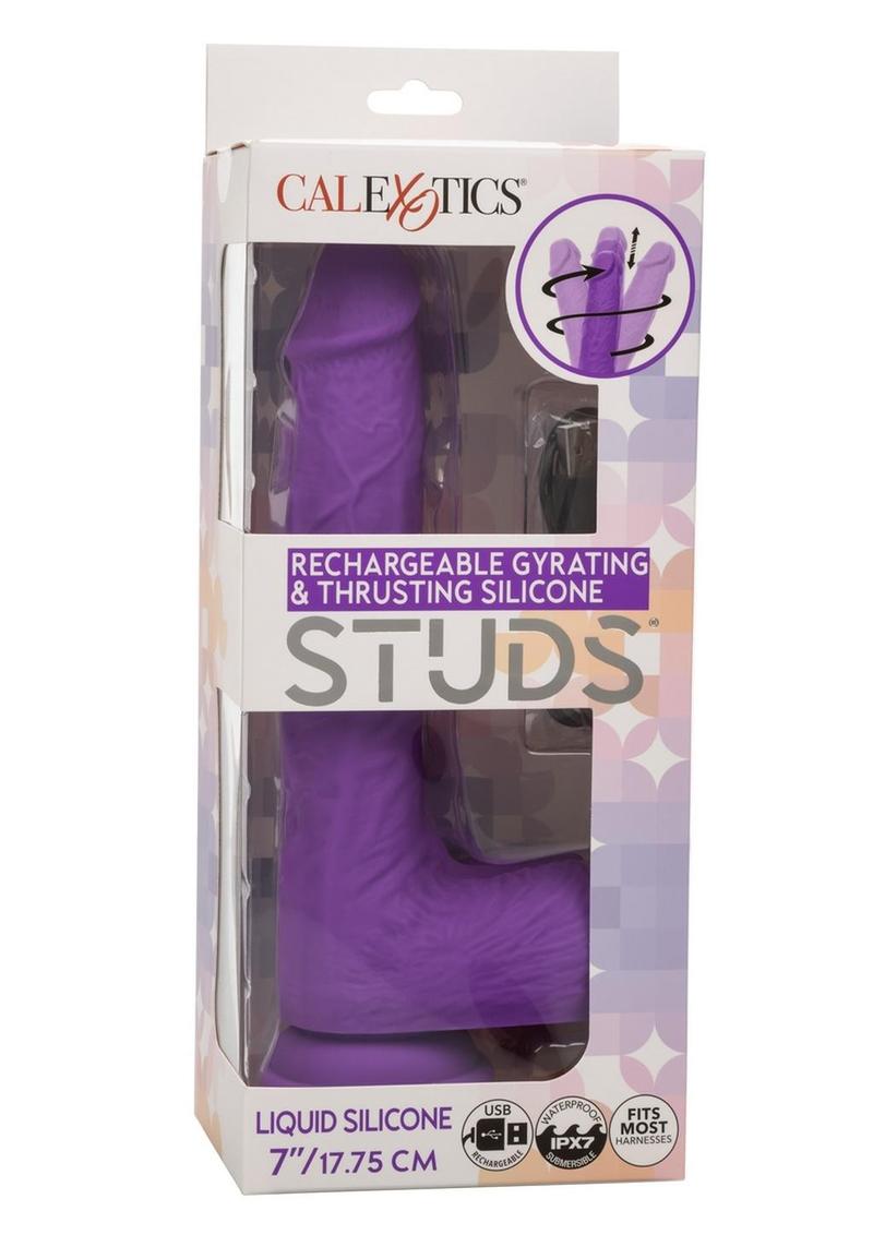 Rechargeable Gyrating and Thrusting Silicone Studs