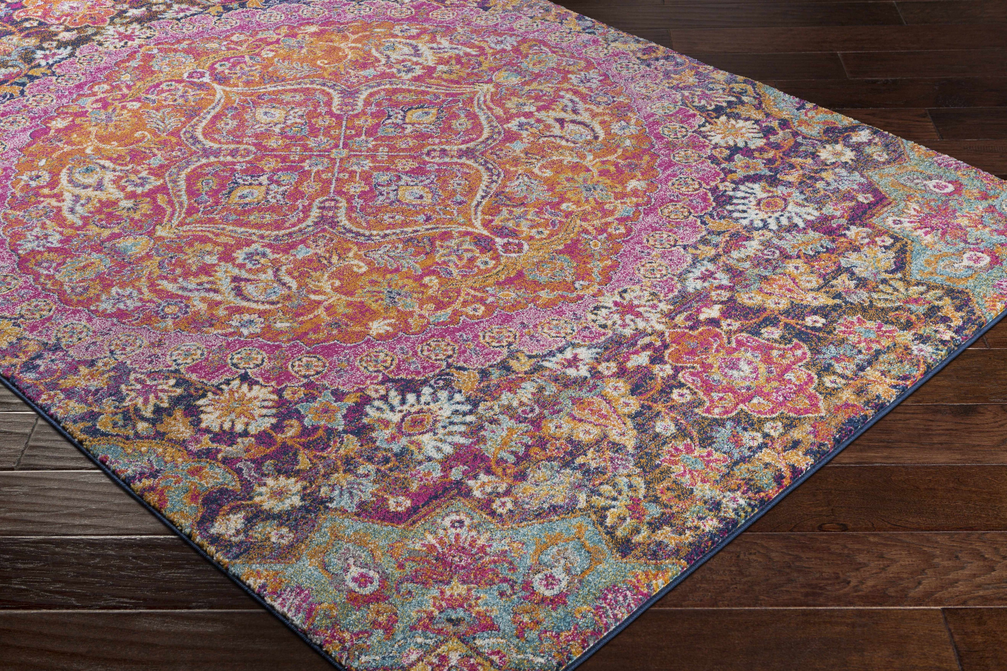 Burnt Orange Ojus Area Rug