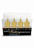 Happy F'n Birthday Middle Finger Candles