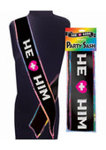 He + Him Bachelor Pride Sash