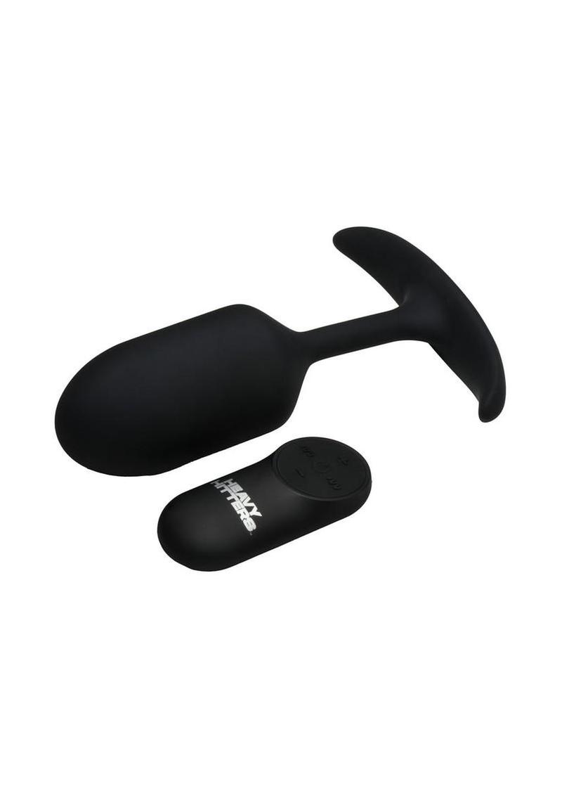 Heavy Hitters Vibrating Weighted Rechargeable Silicone Anal Plug