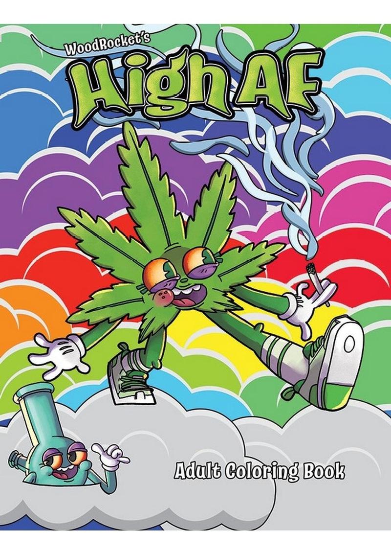 High AF Adult Coloring Book – Fun & Weed-Inspired Activity