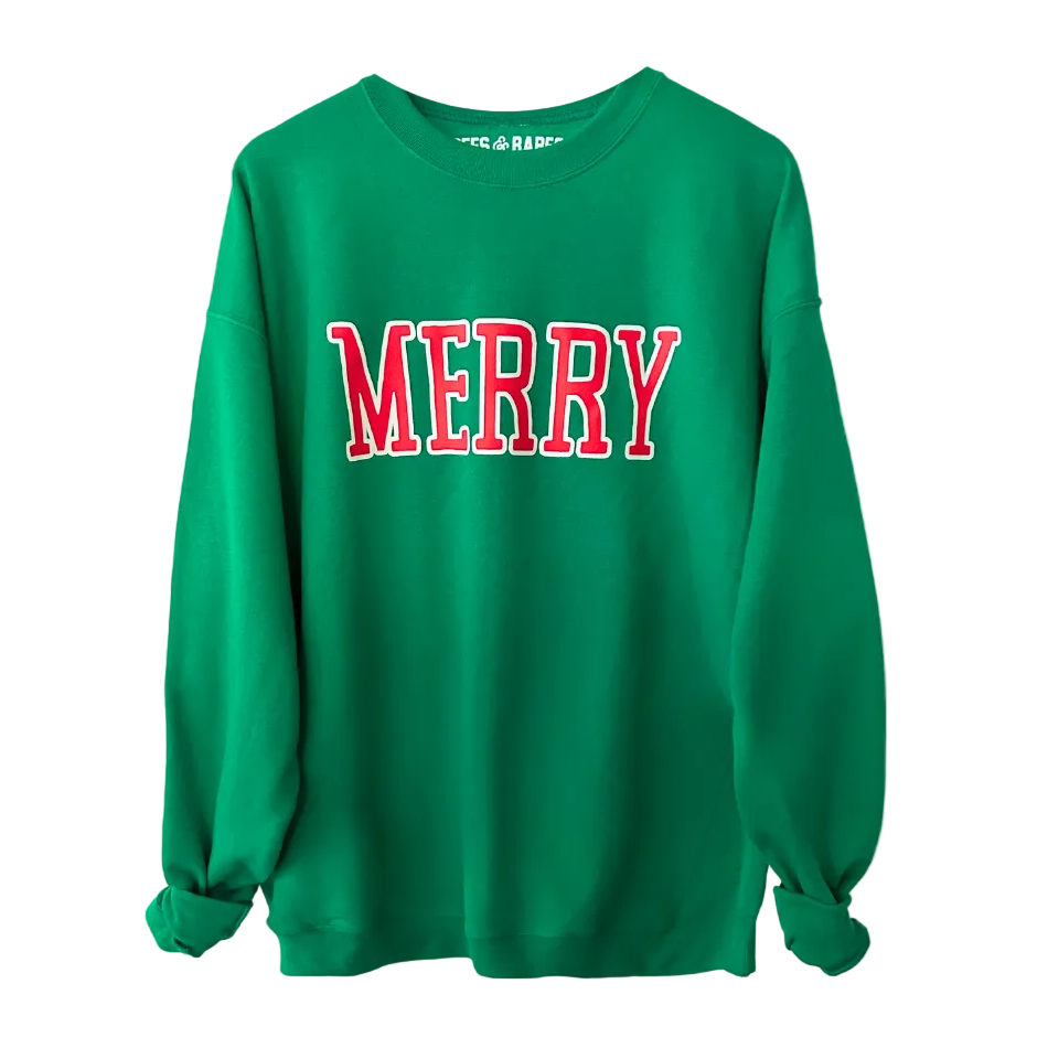 MERRY ♡ adult sweatshirt with merry print