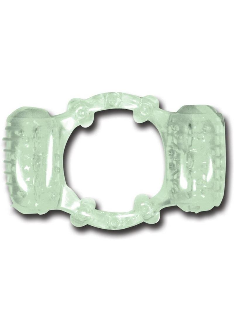 Humm Dinger Night Rider Double Dinger Vibrating Cock Ring