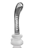 Icicles No. 88 Glass G-Spot Wand with Bendable Silicone Suction Cup