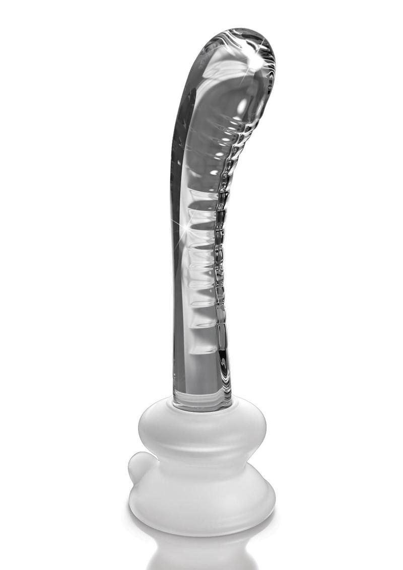 Icicles No. 88 Glass G-Spot Wand with Bendable Silicone Suction Cup