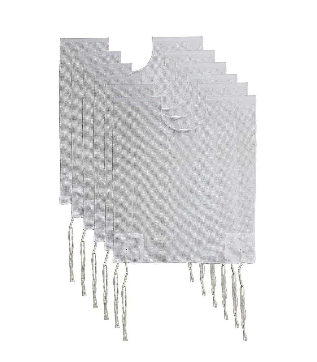 Zion Judaica 100% Polyester Quality Mesh Tzitzit Garment Certified Kosher Imported from Israel (6 2T)