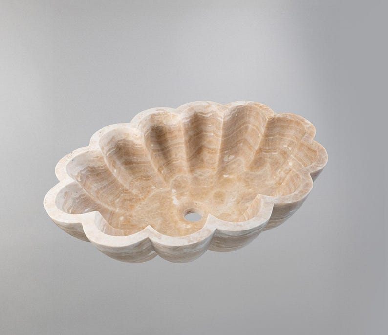 Marble Vessel Sink | Luxury Bathroom Basin 16x22 inches USA | Handcrafted Natural Stone Sink