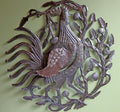 Large Hand-Cut Metal Rooster Wall Art: Country Folk Decor