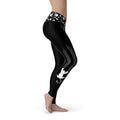 Black Cat Claw Scratch Printed Leggings For Women  - Black / Cat Print / Cat Lover / Cat Pants / Cat RTS