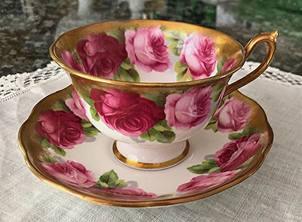Royal Albert Old Country Roses Motif 10.25" Dinner Plates. Set of 5 Plates. Made in England. Dining Room Table Decor. Modern Farmhouse.