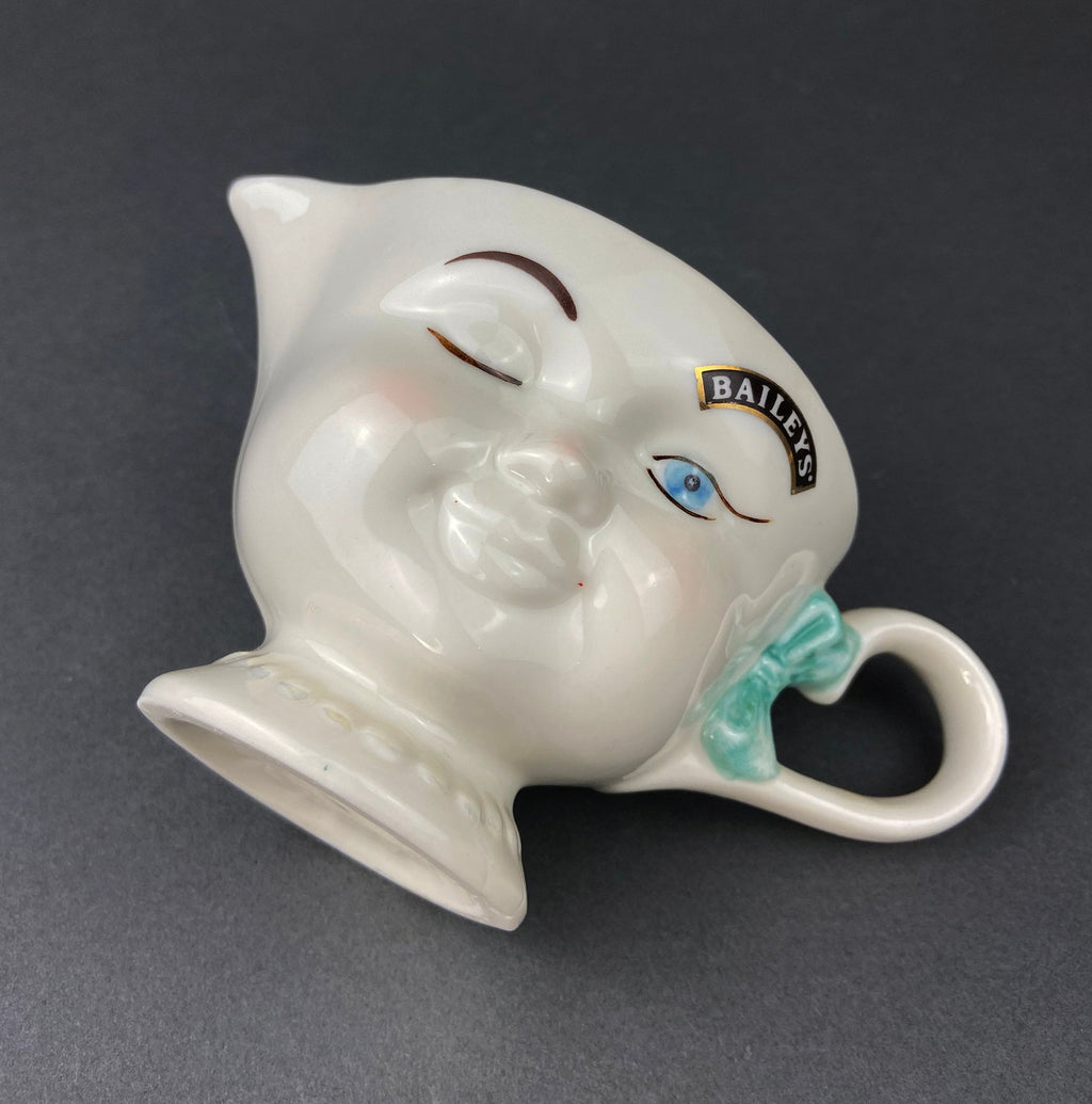 Bailey's Winking Face Creamer with Blue Bow - Yum Collectible Limited EditionCreamer