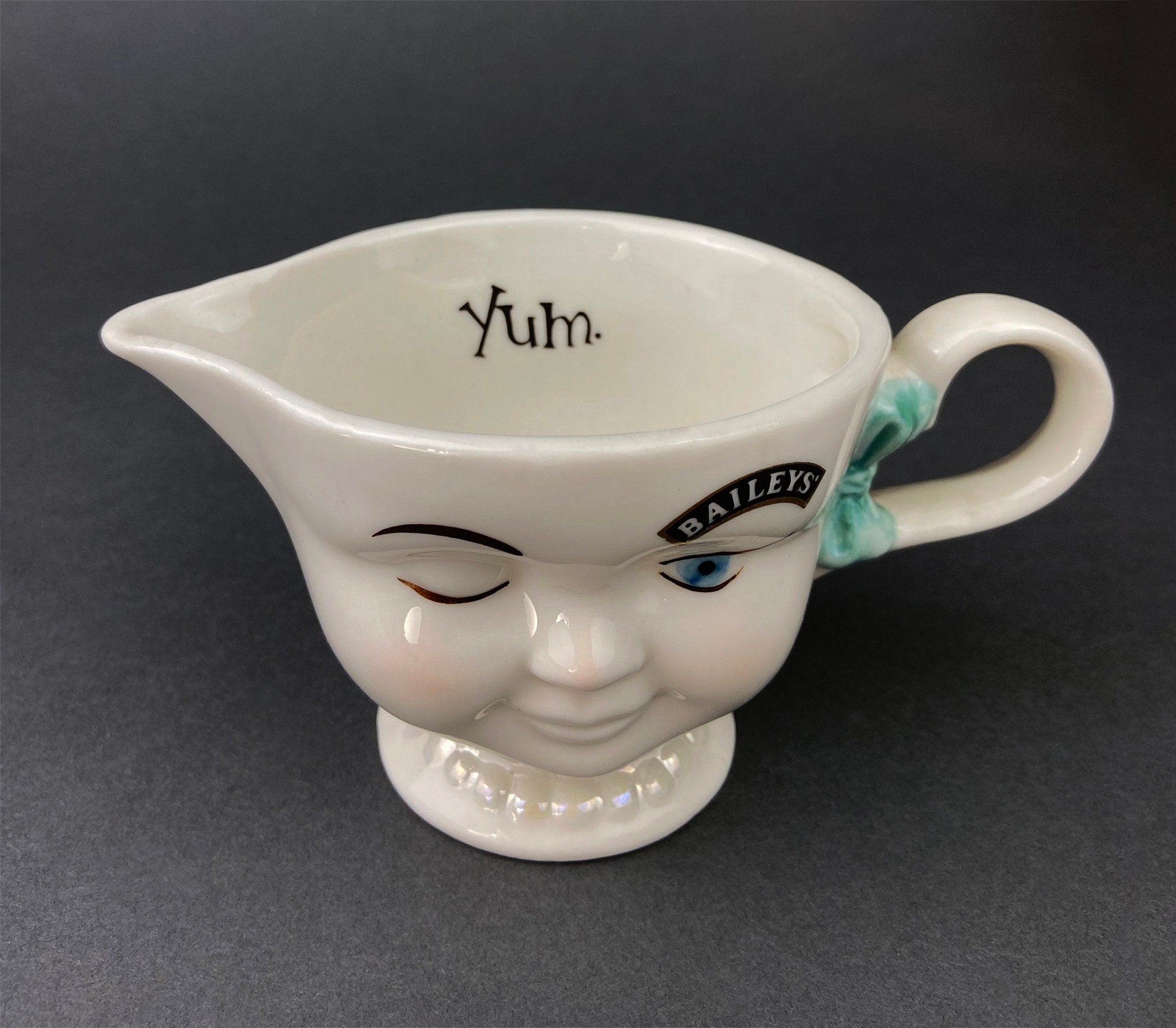 Ice Cream Shaped Creamer. Gift Gallery Fitz and Floyd. Strawberry and Chocolate Ice Cream Shaped Tiny Teapot. Cute & Thoughtful Gift.