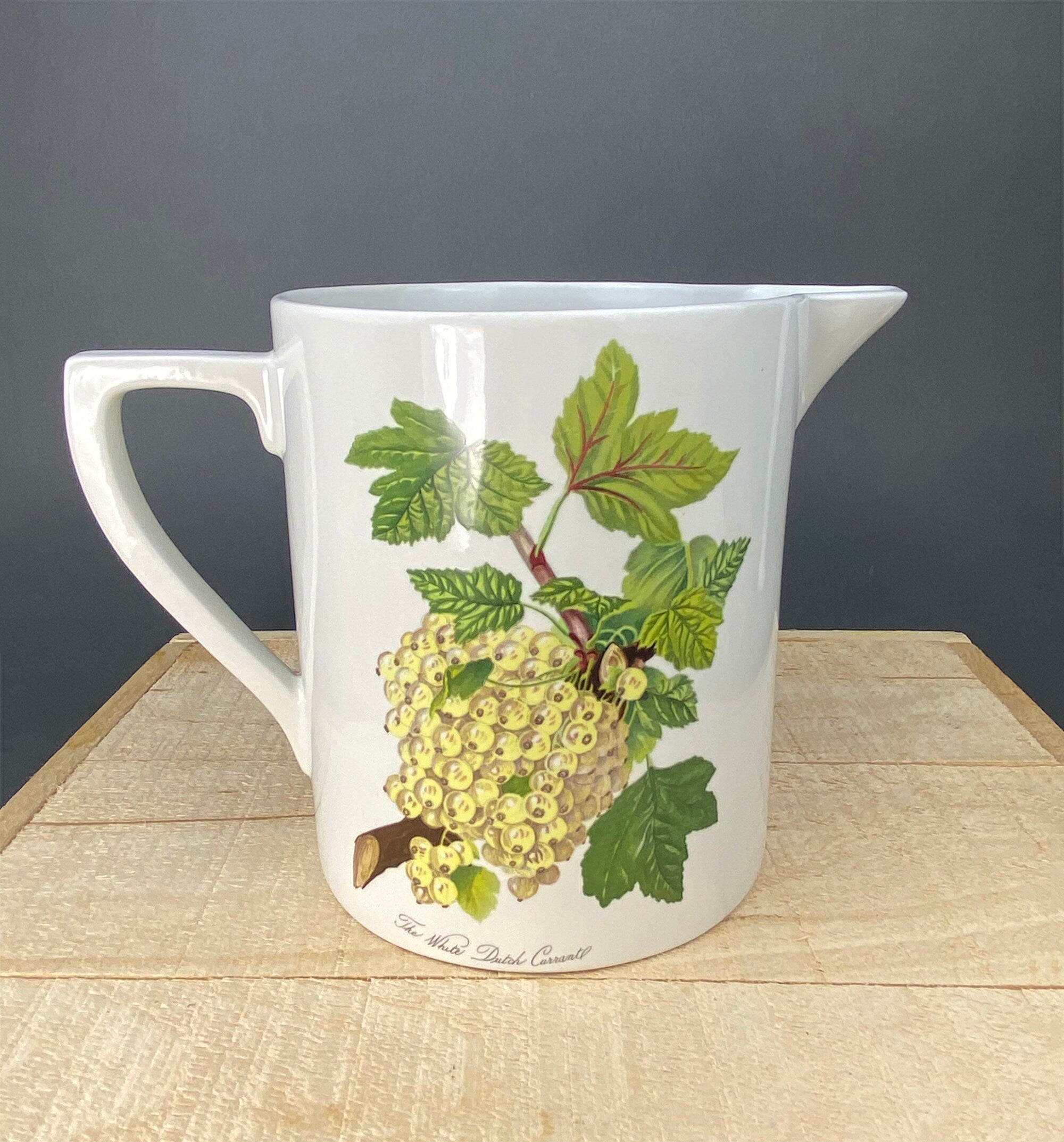 Vintage Pomona Britannica Pitcher: Apple & Currant Jug, Susan Williams, England