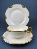 Antique Limoges Porcelain Serving Set. Tea or Coffee Cup with Saucer,  Dinner, and Salad Plates. Finest Porcelain by Haviland, France.