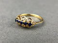Vintage 14k Gold Sapphire Filigree Ring. Elegant Ring / Gift for Her.