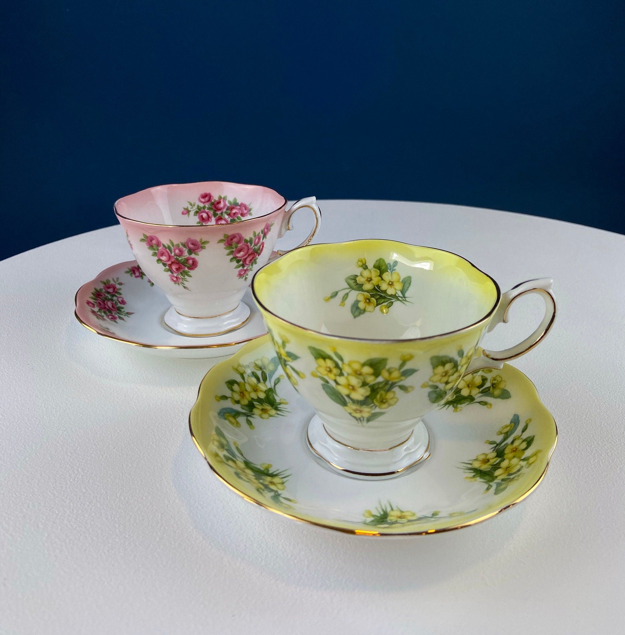 Royal Albert Prudence Teacup and Saucer: Dainty Dina Series, Fine Bone China