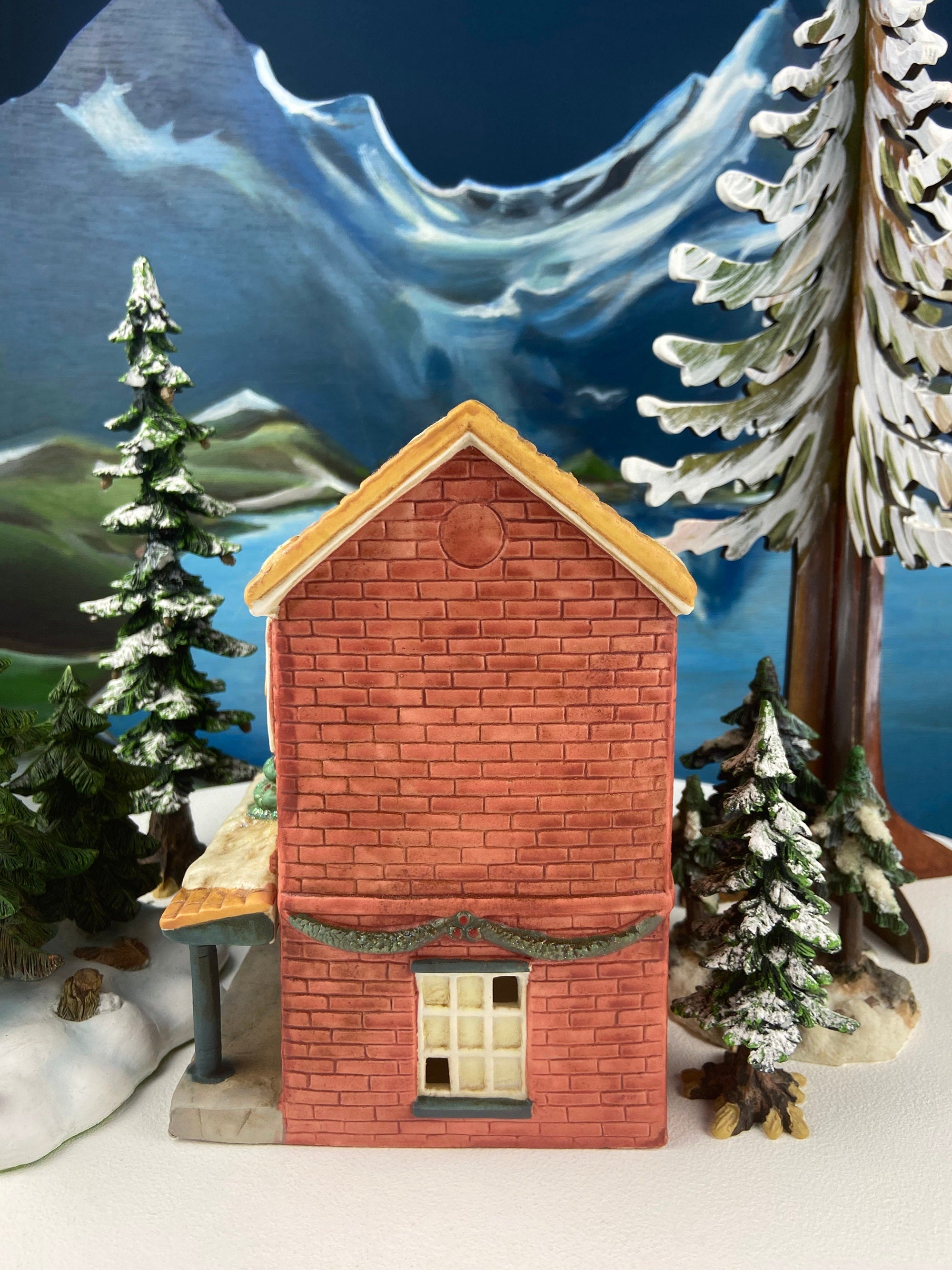 Grand Theater Nutcracker Christmas Village House. Illuminated Holiday Decor. Secular Holiday Decor. Kids Room. Store or Cafe Display.