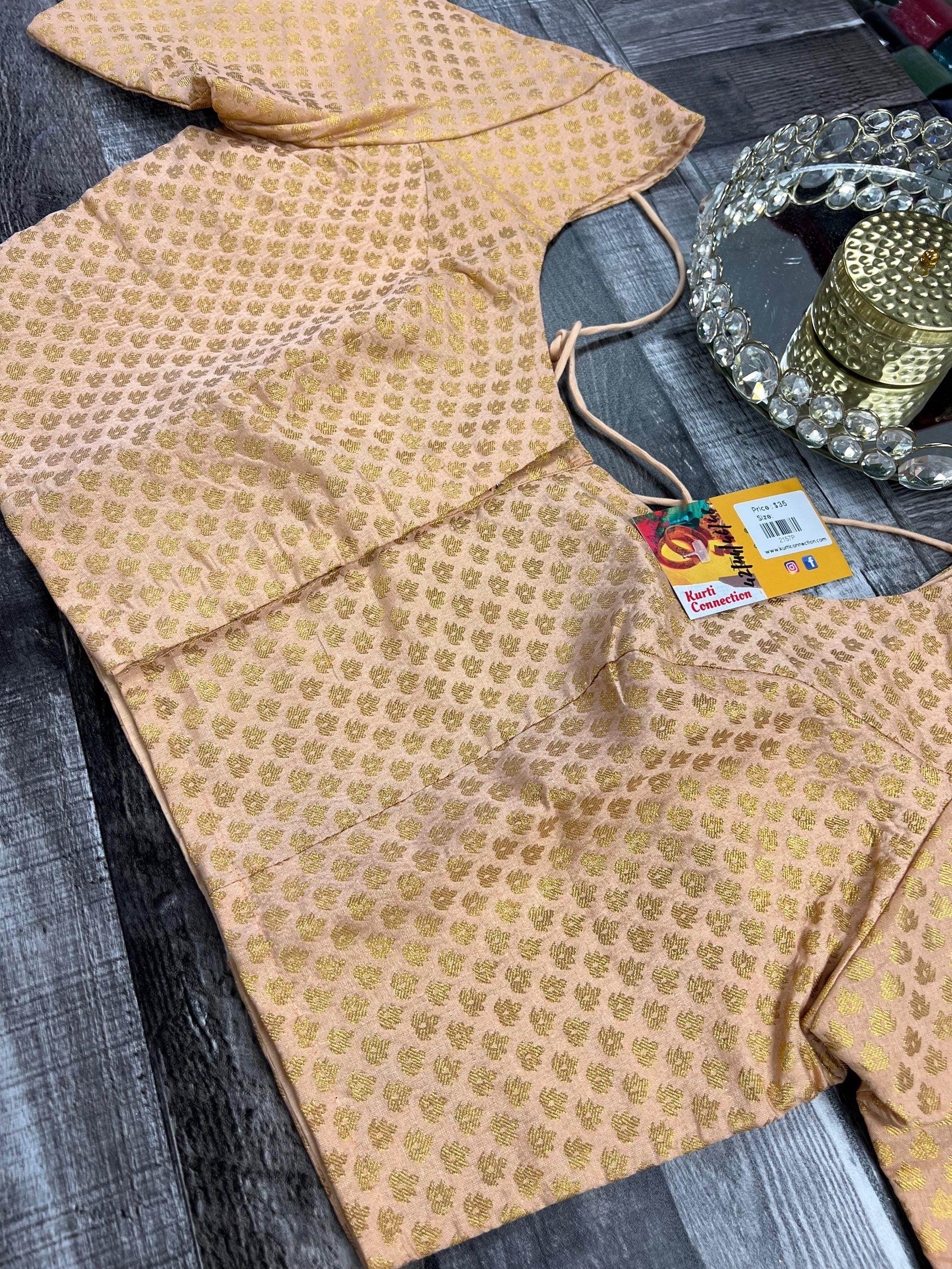 Silk blouse | light peach