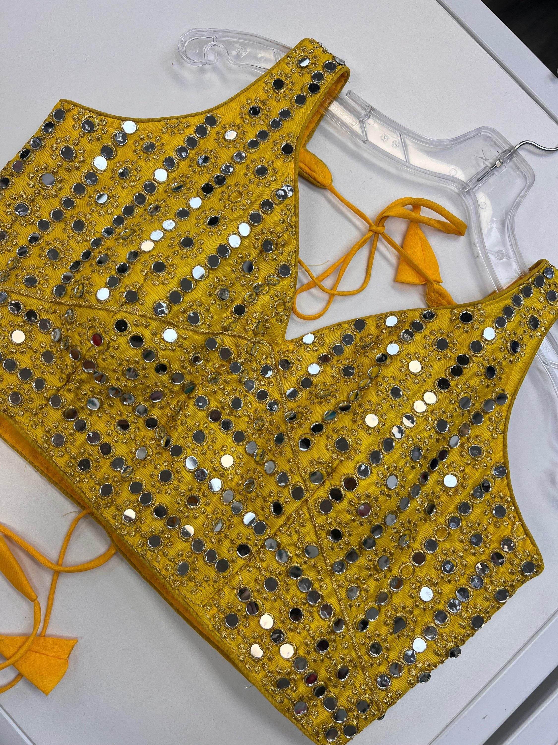 Mirror work blouse : Colors available