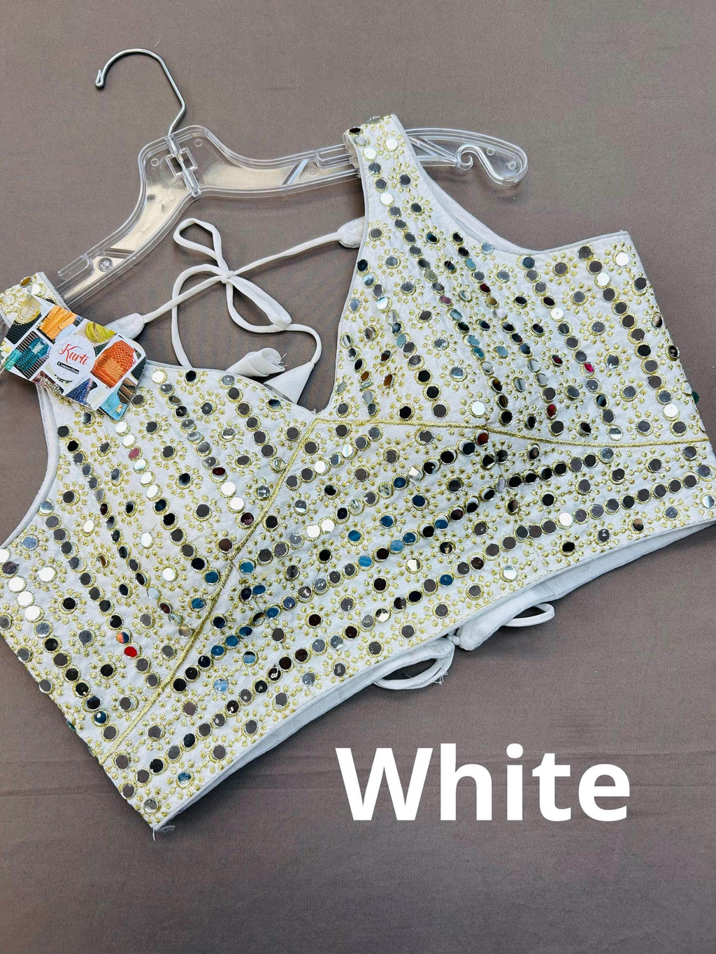 Mirror work blouse : Colors available