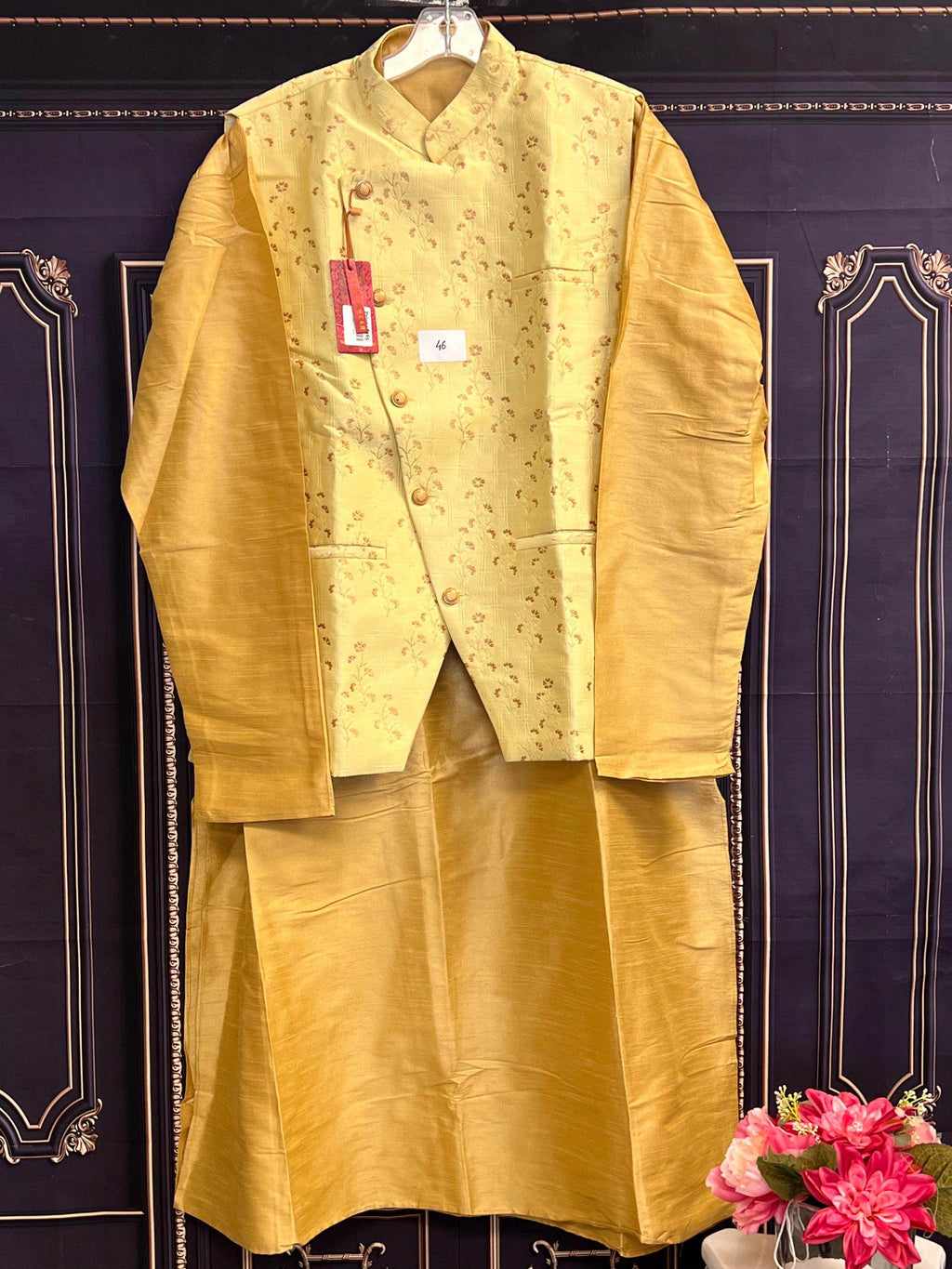 Three piece kurta set : with jacket