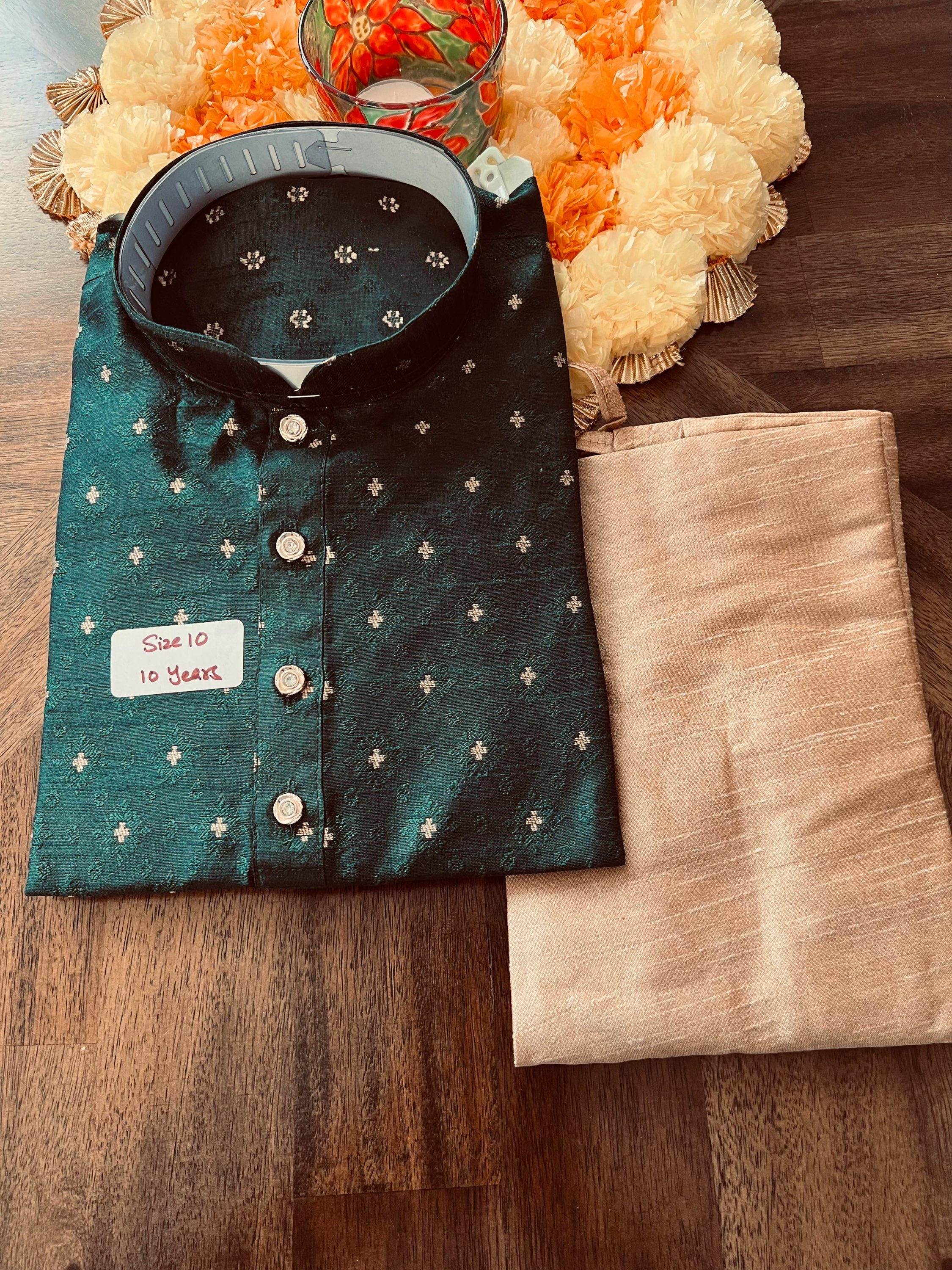 Silk kurta pajaama set for boys